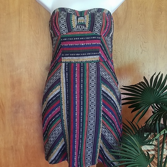 strapless knit dress